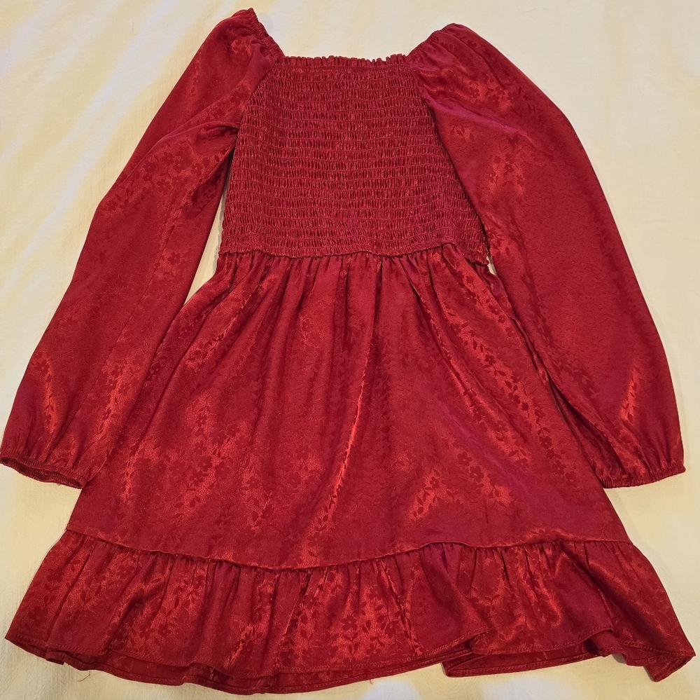 Art Class Red Floral Dress